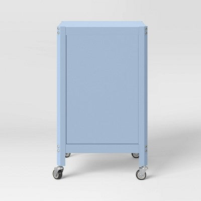 Metal Rolling Locker Cabinet Blue - Room Essentials Assembly Required (LOCAL PICKUP ONLY)