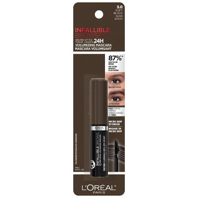 L'Oreal Paris Infallible Brows 24H Volumizing Eyebrow Mascara - 3 Soft Black