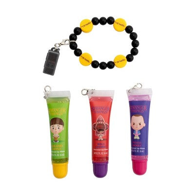 Stranger Things Lip Gloss with Charm Bracelet - 0.6oz
