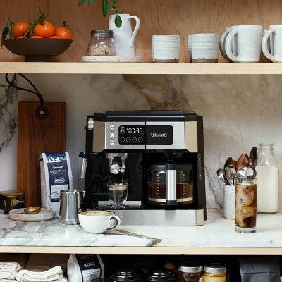 De'Longhi All-In-One Combination Coffee and Espresso Machine COM530M: 10-Cup, 15 Bars, Digital Timer, Black (LOCAL PICKUP ONLY)
