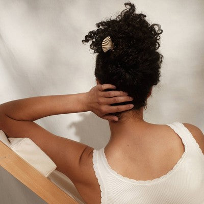 Kitsch Metal Clam Shell French Hair Pin - Gold: Hair Styling, All Hair Types, Zinc