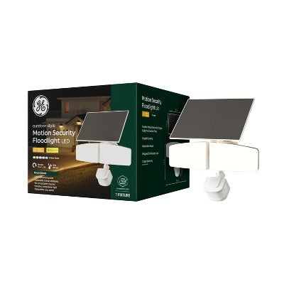 GE Household Lighting Outdoor Security 2 Head Solar Motion Sensing Light Fixture 5CCT
