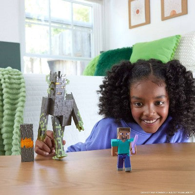 Minecraft The Creaking Action Figure Interactive Lights, Sounds 8"