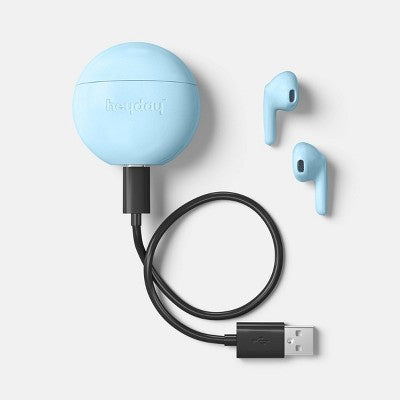 True Wireless Bluetooth Earbuds - heyday Opaque Blue: In-Ear Headphones