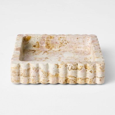 Square Marble Catchall Tray - Threshold designed with Studio McGee