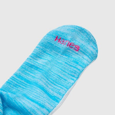 Hanes Girls' 10pk Cool Comfort Crew Socks White M