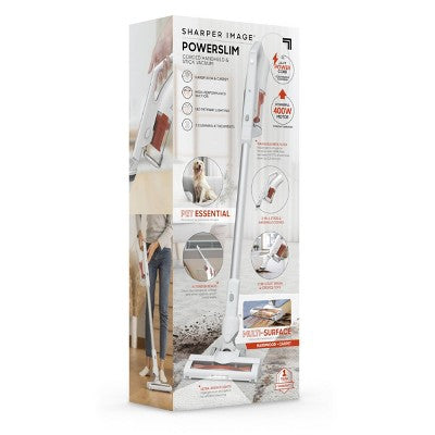 Sharper Image Powerslim Corded Handheld and Stick Vacuum White (LOCAL PICKUP ONLY)