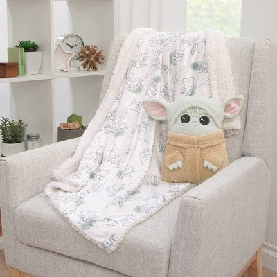 Disney Grogu Plush Baby Blanket