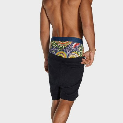 Pair of Thieves Men's Hustle Boxer Briefs 2pk - Amoeba XL: Tagless, Full Waistband Elastic, Abstract Pattern, Knit Fabric