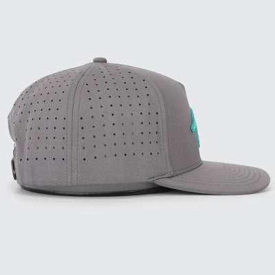 Waggle Adult Polyester Triceratops Baseball Hat - Dark Gray: Adjustable Snapback, One Size
