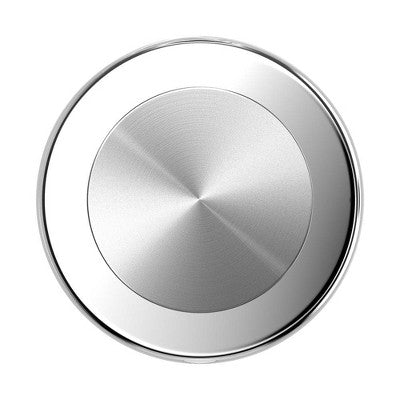 PopSockets Magnetic Phone Grip with MagSafe Magnetic Adapter Ring Included - Aluminum Radial Silver