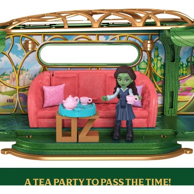 Wicked Universal Pictures' Emerald City Train Small Doll Playset, 3 Play Spaces & 15pc Small Doll Train Playset