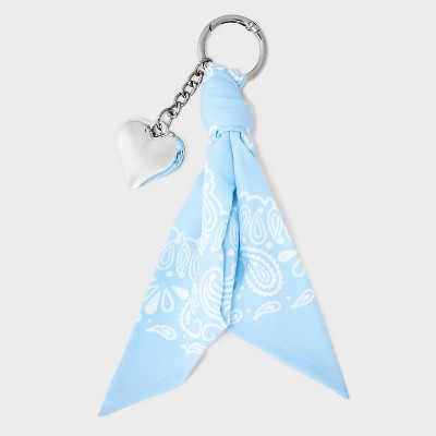 Bandana and Heart Bag Charm - Universal Thread Blue