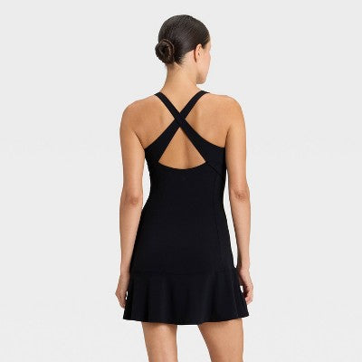 Women's Everyday Soft Ruffle Dress - All In Motion Black S