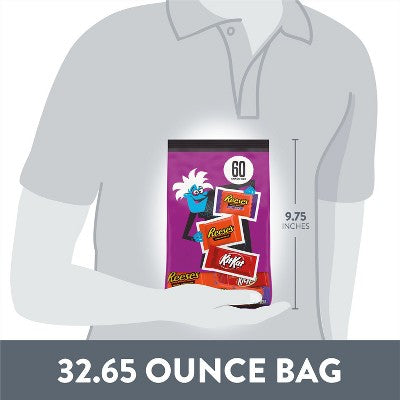 HERSHEY'S Kit Kat Assorted Halloween Candy Snack Size - 32.65oz/60pc