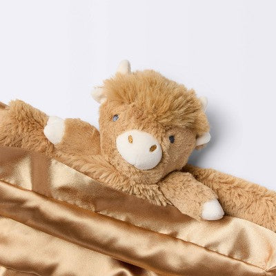Plush Security Blanket - Highland Cow - Cloud Island