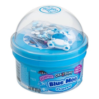 Cra-Z-Slimy Slime Dome Blue Moo: Creativity Focus, Slimes & Putties, 2.4oz, 4 Pieces