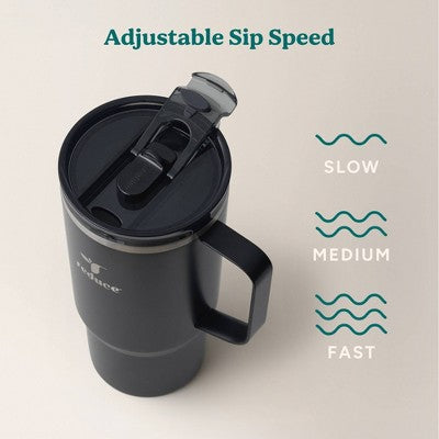 Reduce 24oz Hot1 Vacuum Insulated Stainless Steel Travel Mug with Steam Release Lid Black: Dishwasher-Safe