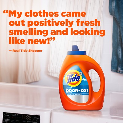 Tide Ultra Odor Defense + Oxi HE Deep Cleaning Concentrated Liquid Laundry Detergent 83 Loads - 117 fl oz