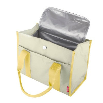 Thermos Icon Large Lunch 12 Can Tote Bag - Cream/Yellow