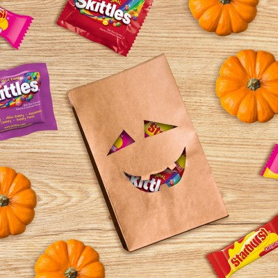 Mars - Skittles and Starburst Halloween Candy Fun Size Chewy Fruit Candies Variety Bag - 58.26oz/140ct