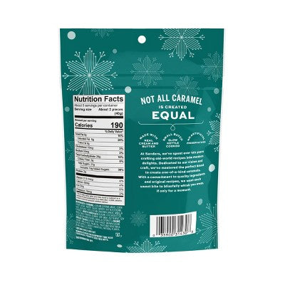 Sander's White Chocolate Sugar Cookie Sea Salt Caramel Christmas Candy Chocolate - 7oz