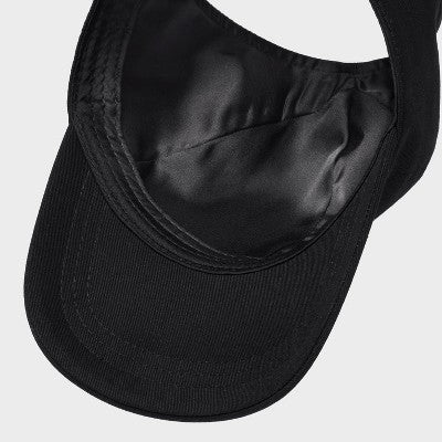 Black History Month Satin-Lined 'B' Open Back Baseball Hat - Black