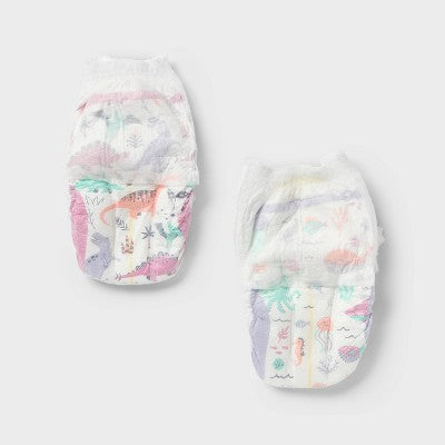 Girls' Disposable Training Pants - 5T-6T - 56ct - up&up: Absorption Channels, Wetness Indicator, Latex-Free