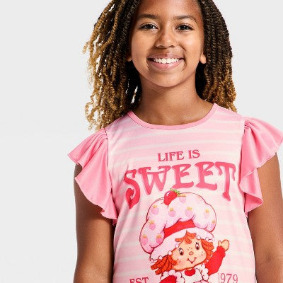 Girls' Strawberry Shortcake NightGown - Pink XS