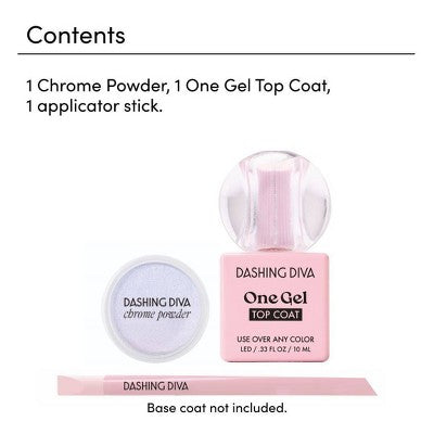 Dashing Diva Chrome Powder Kit - Emerald Pearl - 3ct: Vegan, Nail Care, Dip Powder