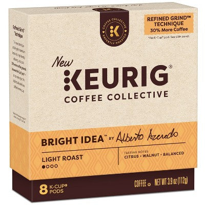 Keurig Coffee Collective Bright Idea Light Roast K-Cup Coffee Pods - 8ct (LOCAL PICKUP ONLY)