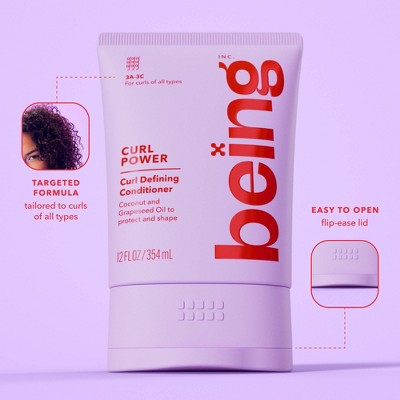 being Curl Power Conditioner - 3oz: Basic Conditioning, Cream Form, Travel Size