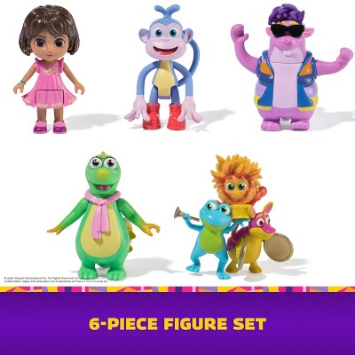 Dora Fantastic Friends Gift Pack with Dora, Boots, Tico, Isa, and Fiesta Trio