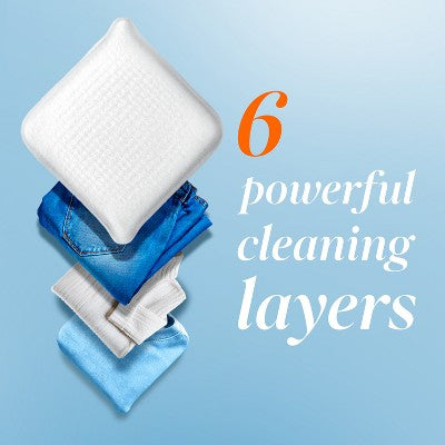 Tide Unscented Evo Free & Gentle HE Deep Cleaning Concentrated Laundry Detergent Tiles 40 Loads