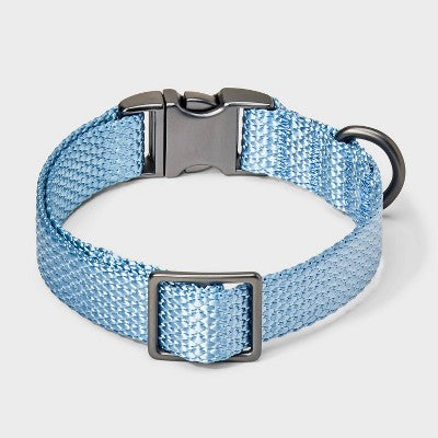 Fashion Adjustable Length and Reinforced Stitching Dog Collar - XS - Blue - Boots & Barkley