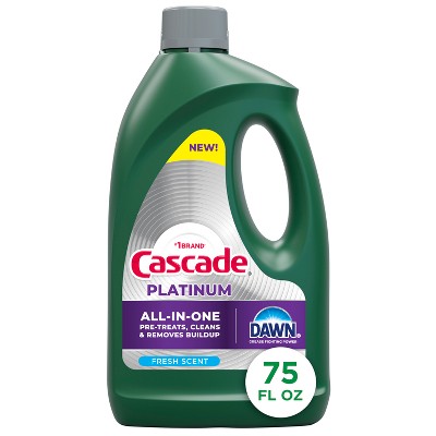 Cascade Fresh Platinum Gel Dishwasher Detergents - 75 fl oz