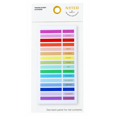 Noted by Post-it Colorful Stickers for Journals, Planners & Calendars - 96ct