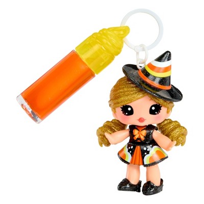 Yummiland x Halloween Lip Gloss Doll - Cassie Treats Includes DIY Lip Gloss + Keychain: Scented Fashion Toy with Blonde Hair