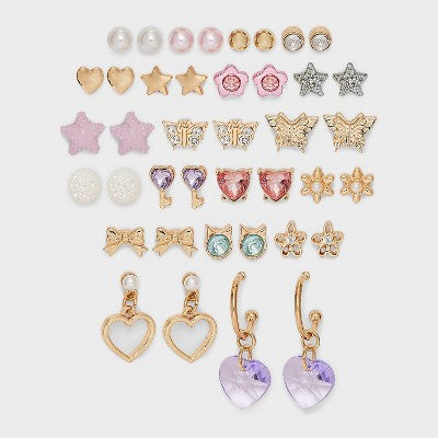Girls' 20pk Earring Set - Cat & Jack