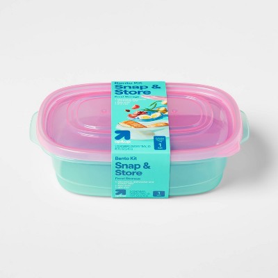Rectangle Food Storage Container with Tray - 49oz - up&up