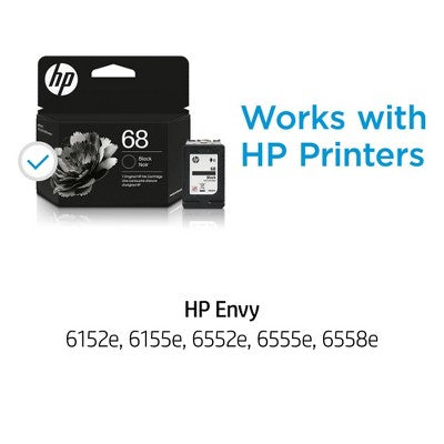HP Inc. 68 Black Original Ink Cartridge