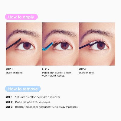 Falscara Multipack Lash Extensions - Faux Mink Wisps Lash Clusters - 24ct