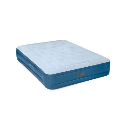 Intex Mid Rise Hexbeam 14" Electric Pump Queen Air Mattress - Dark Blue Denim