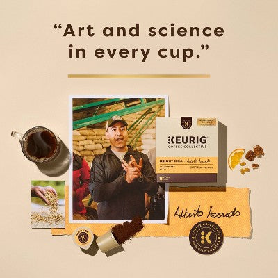Keurig Coffee Collective Bright Idea Light Roast K-Cup Coffee Pods - 8ct (LOCAL PICKUP ONLY)