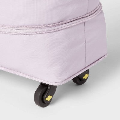 Collapsible Rolling Tote Lavender - Brightroom