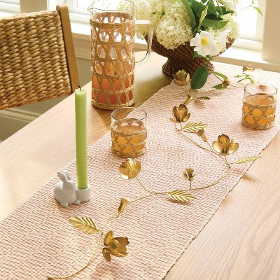 Easter Gold Metal Botanical Garland - Threshold