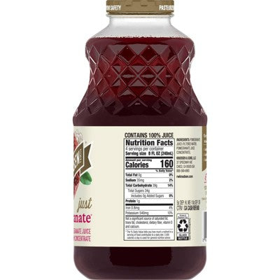 R.W. Knudsen Just Pomegranate Juice - 32 fl oz: No Pulp, 100% Juice