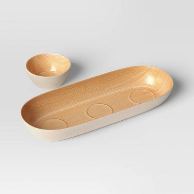Serving Tray and Dip Bowl Set - Room Essentials
