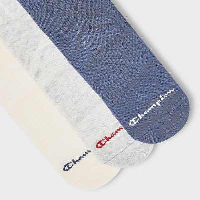 Champion Women's Nineteen 3pk Crew Socks - Blue
