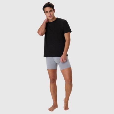 Hanes Men's 5pk T-Shirt Undershirts, Premium Everyday Tee Midweight Crewneck Shirt Pack, Wicking - Black M